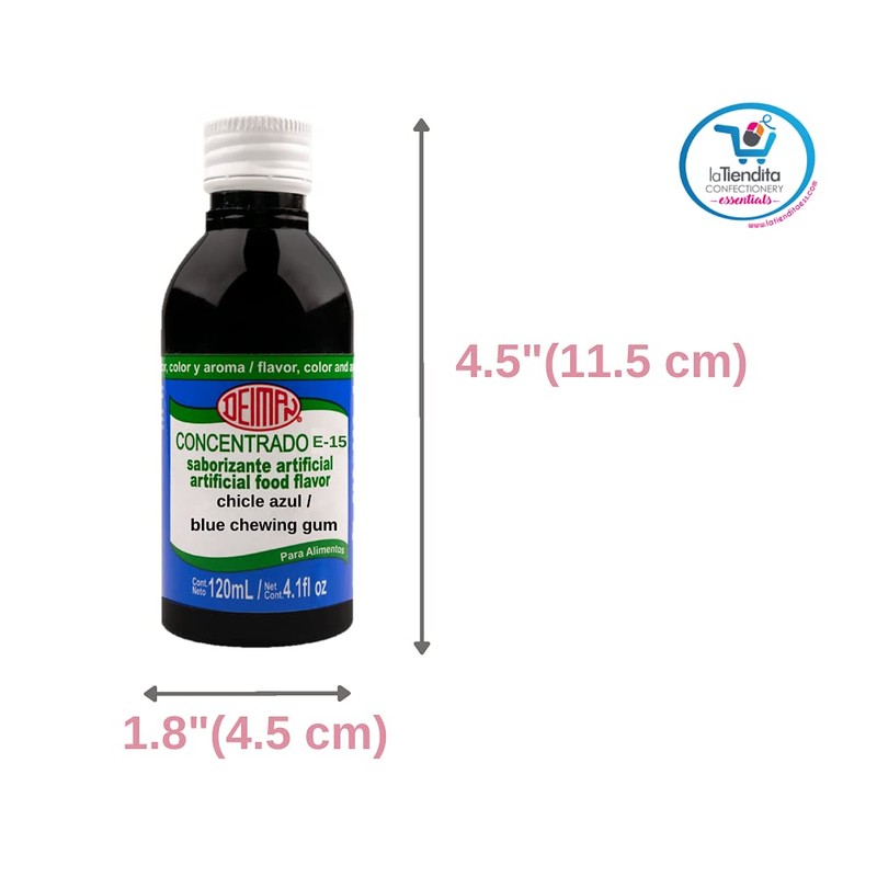 Deiman Artificial Food Flavoring Blue Chewing Gum Concentrate E-15 (4