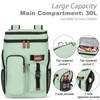 Insulated Cooler Backpack,33 Cans Multifunctional Double Deck Leakproof Cooler Bag