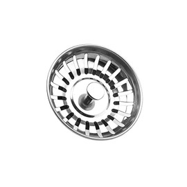 Kitchen Sink Strainer Plug, 78mm Hole Stainless Steel Sink Strainer Replacement, Food Waste and Hair Catcher for UK Kitchen Sinks
