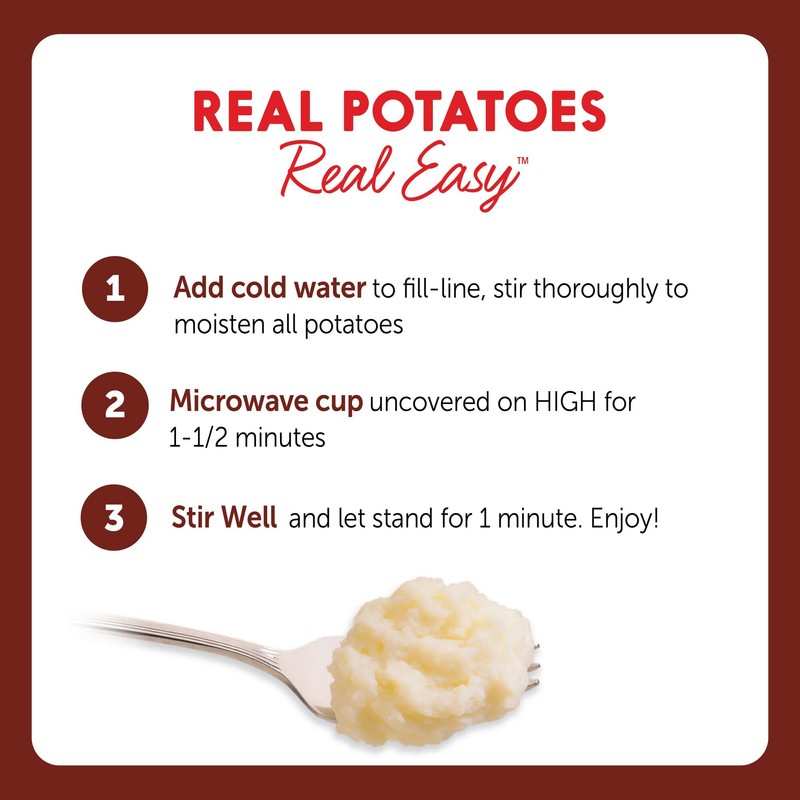 Idahoan® Loaded Baked® Mashed Potatoes Cup 4-pack, 6 oz (Pack