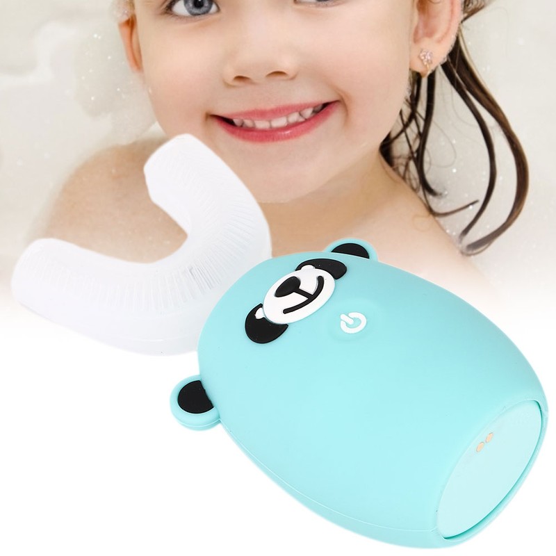 U shape Children Electric Toothbrush Automatic Silicon Sonic Teeth Whitening