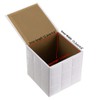 BTSKY PU Leather Cube Tissue Box Holder - Household Office