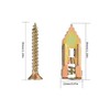 100 Pcs Plasterboard Fixings Screws ＆ 100 Pcs Wall Plugs,