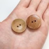 B-081 Wood Buttons, 2 Hole Buttons, Natural Shirt Buttons, Wood