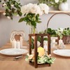 Hushee 10 Set 30 Pcs Wooden Wedding Lantern Centerpiece Integrated