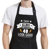 Gvlrbut 40th Birthday Gifts for Men Women, Chef Cooking Aprons