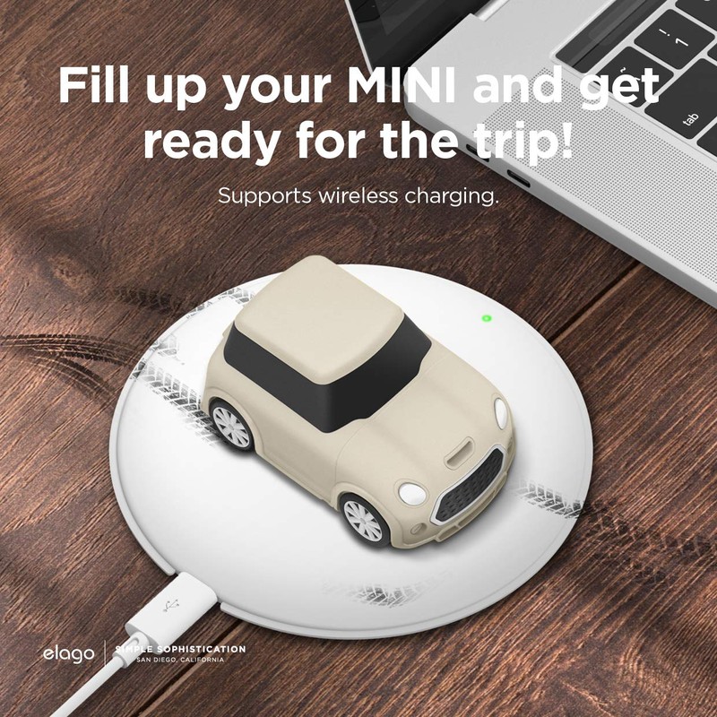 elago MINI CAR Case with Keychain Designed for AirPods 2,