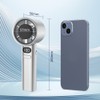 Handheld Fan High-Speed Portable Turbofan USB Rechargeable Electric Fan with