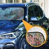 GOODOLD Vintage Wild Flowers Windshield Sun Shade for Cars, Trucks,