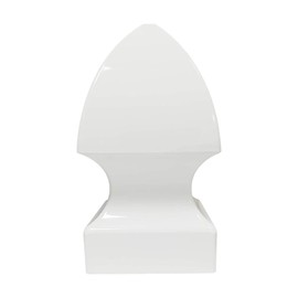 Aiwaiufu Gothic Fence Post Cap - 4" x 4" Vinyl, White