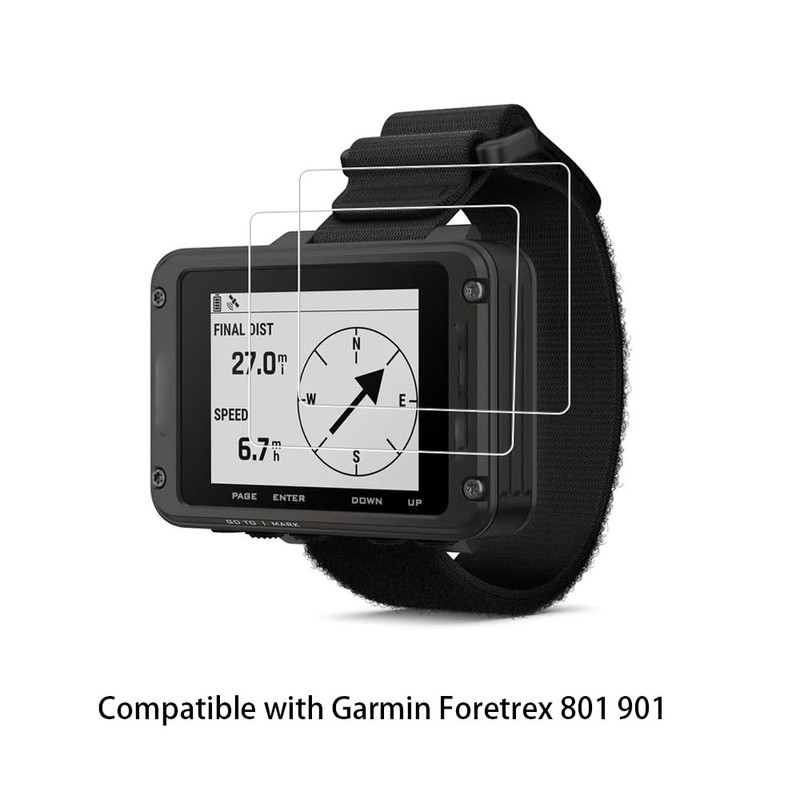 Walieoka Screen Protector Compatible with Garmin Foretrex 801 901,Ultra-Thin Explosion-Proof