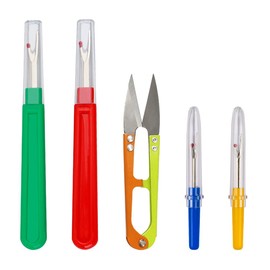 GZSYWZ 5PCS Sewing Seam Ripper Kit - Large & Small Stitch Rippers with Trimming Scissor Stitching Thread Unpicker Seam Ripper Stitching Thread Thread Cutter Remover for Sewing Needlework DIY Craft