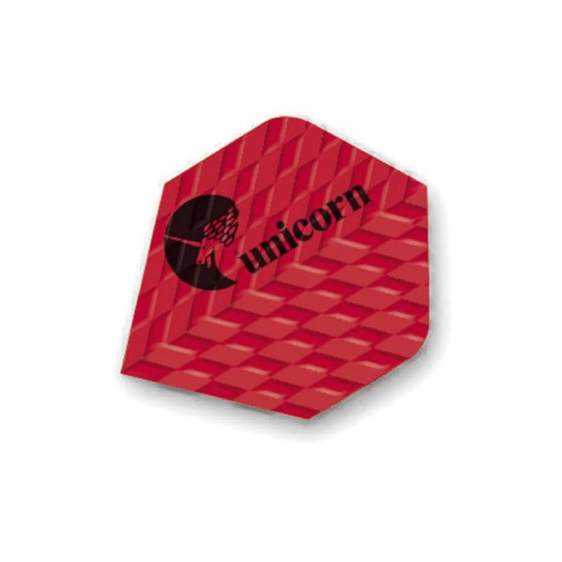 Unicorn Dart Flights | Textured Wave Red Design | Standard