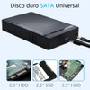 Zamus Carcasa Disco Duro 3.5"/2.5", Case Disco Duro Externo para