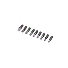 Barnwell Set of 9 Flat Slotted Head Screwdriver Bits 3mm 4mm 4.5mm 5mm 5.5mm 6mm 6.5mm 7mm & 8mm