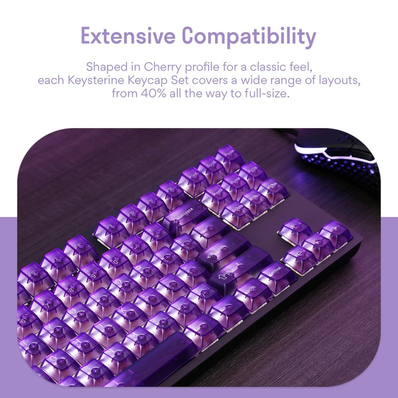 DROP + MiTo Keysterine Transparent ABS Keycap Set R2 -