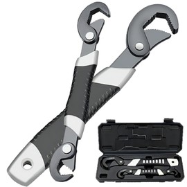 PIENSE Pipe Wrench Monkey Magic Wrench Set, 0.2 - 2.4 inches (6 - 60 mm), Multi-functional Tool, Versatile Water Supply (0.2 - 1.3 inches (6 - 32 mm)