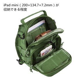 G4Free One Shoulder Bag, Body Bag, Day Bag, Military, Tactical, 2-Way, Outdoor, Survival Games, green