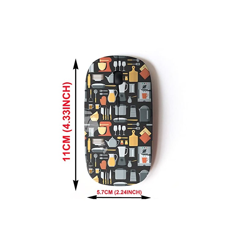 2.4G Wireless Mouse with Cute Pattern Design for All Laptops