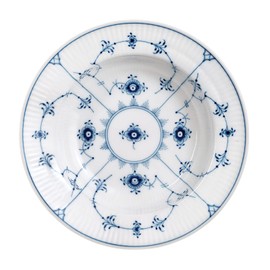 Royal Copenhagen 1061047 Blue Fluted Plain Plate, Deep Plate, 6.7 inches (17 cm), Wedding Gift