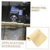 GLEAVI 1roll Brass Foil Sheet High Hardness Metal for Crafting