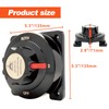 Marine Heavy Duty Dual Battery Selector Switch,Boat Safety Disconnect Switch