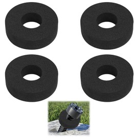 4 Foam Gaskets for LED Fountain Ring, Flexible Seal 39mm, EVA Sealing Ring for Holes of 33-37mm, Compatible with ½ Hose, Waterproof and Durable for Fountains