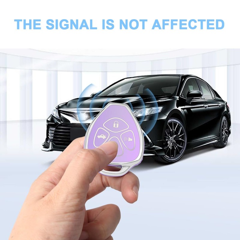 QBUC for Toyota Key Fob Cover with Keychain,Car Key Case