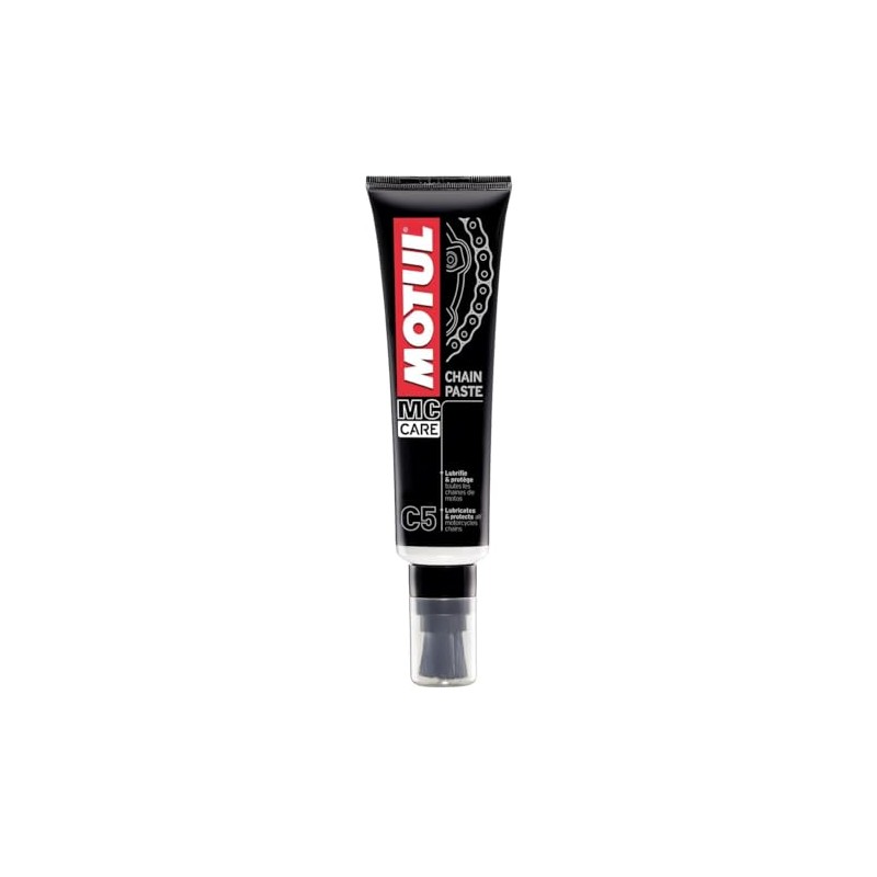 Motul C5 Chain Paste Motorcycle Chain Grease with Brush Applicator,