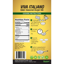 Vegan Burger (9 Patties) - Viva Italiano