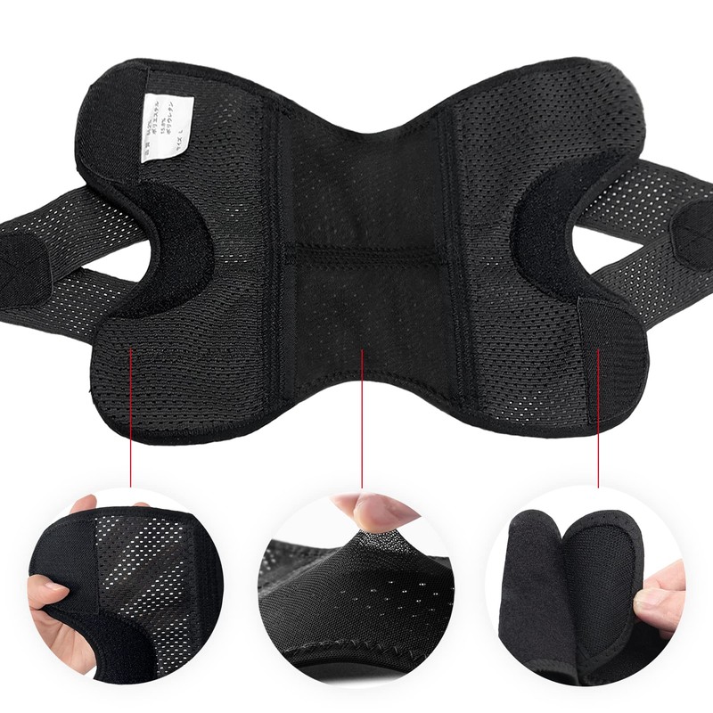 膝サポーター 【柔道整復師推奨】 スプリング内蔵 穴あき設計 膝の皿 半月板 安定する TECHNO-RINE素材 薄手 通気