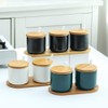 OnePine Set of 2 Ceramic Spice Jars Salt Pot Ceramic