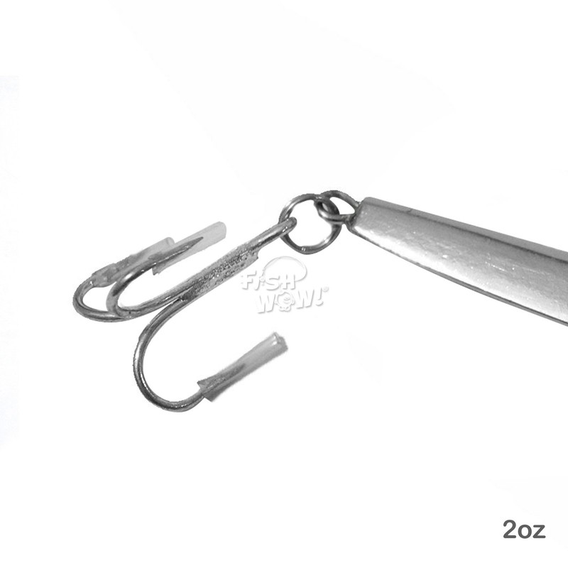 20pcs Fish WOW! 2oz Diamond Jig with a Treble Hook