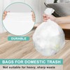 110 Count-Small Garbage Bags,Bathroom Garbage Bags, 15L White Garbage Bags