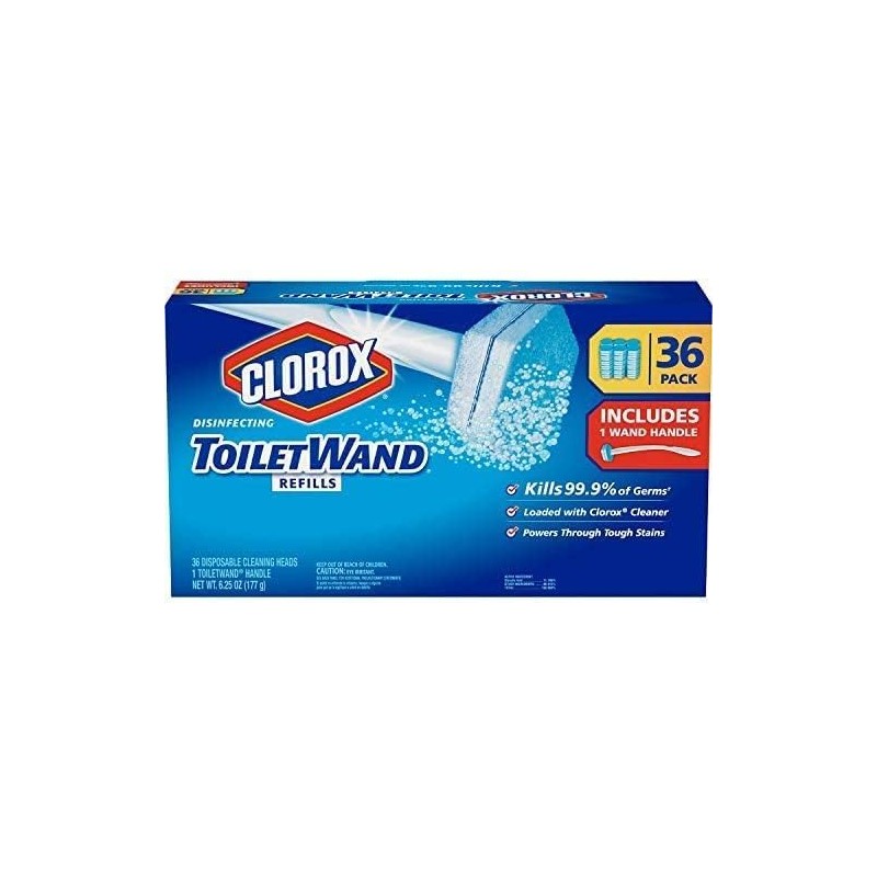 Clorox Toiletwand Refills + Wand model 30814, 36 Count(Pack of
