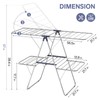 APEXCHASER Clothes Drying Rack with 4 Wings, Stainless Steel Drying