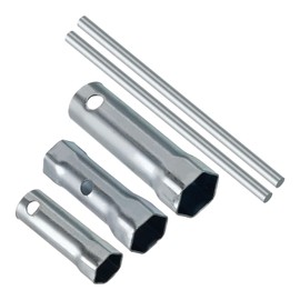 CoCud Double Ended Motorcycle Ignition Spark Plug Spanner, 6mm 21mm 17/19mm, Deep Reach Wrench Socket with Bar - (Applications: for Automobile)