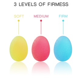 voidbiov Hand Stress Balls 3 Resistance Set, Arthritis Rehab Exercise Balls, Stroke Auxiliary Therapy Balls