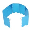Folding Camp Stove Windshield,Folding Camping Stove Windscreen 9 Plates Aluminum