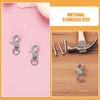 LIOOBO 5pcs Bird Cage Lock Badges Medium Bird Stainless Steel