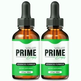 Sigma Times (2 Pack) Prime Drops for Men, Advanced Support for Overall Male Health