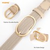 WHIPPY Braided Woven Stretch Belt Women Men Web Casual Unisex
