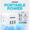 Rayovac Three Sided Surge Protector Cube with 3 Outlets &