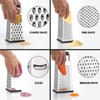 2 Pack, Cheese Box Grater & Handheld Cheese Grater Set,