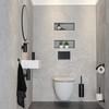 Tiger Noon Small Wall Mounted Soap Dispenser, Stainless Steel, Black,