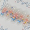 Blue Ribbon Garden Handmade Nail Tips - Stiletto L /