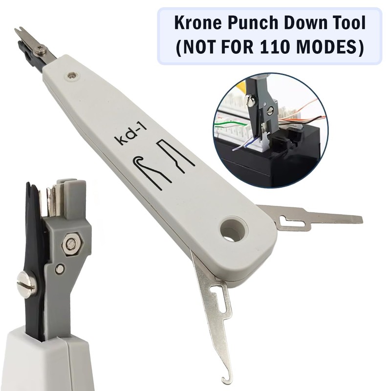 9-in-1 Network Toolkit with RJ45 Ethernet Crimping Tool, Punch Down