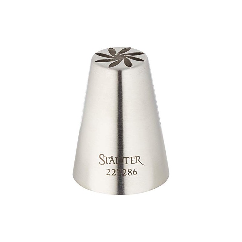 Staedter Curved Flower Tip, Silver, 17 mm