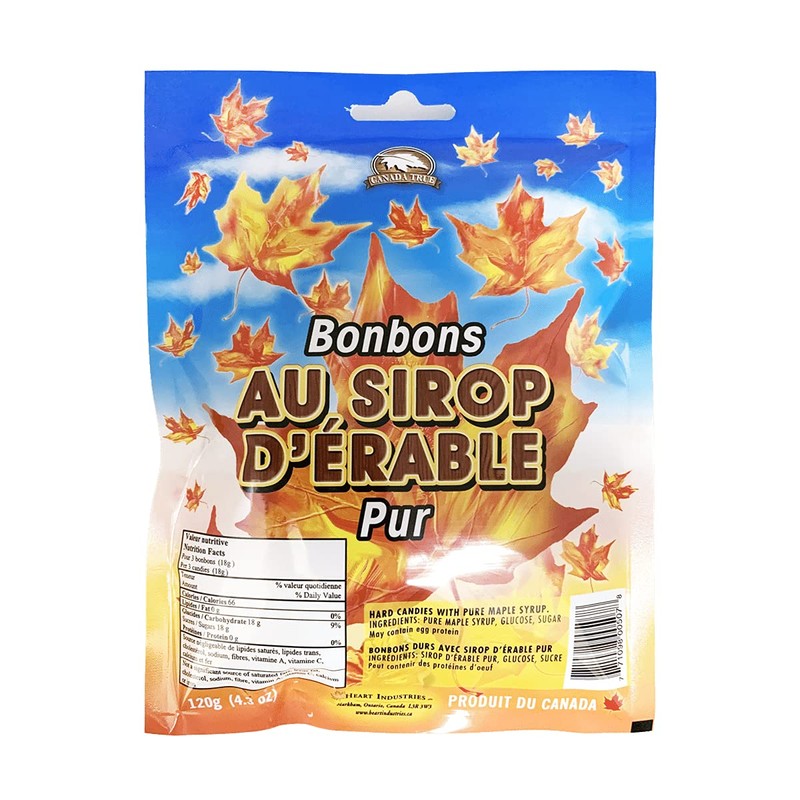 Canada True Maple Leaf Candies 120g - Bag