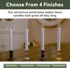 612 Vermont Ultra-Bright LED Window Candles with Timer, Battery Operated,